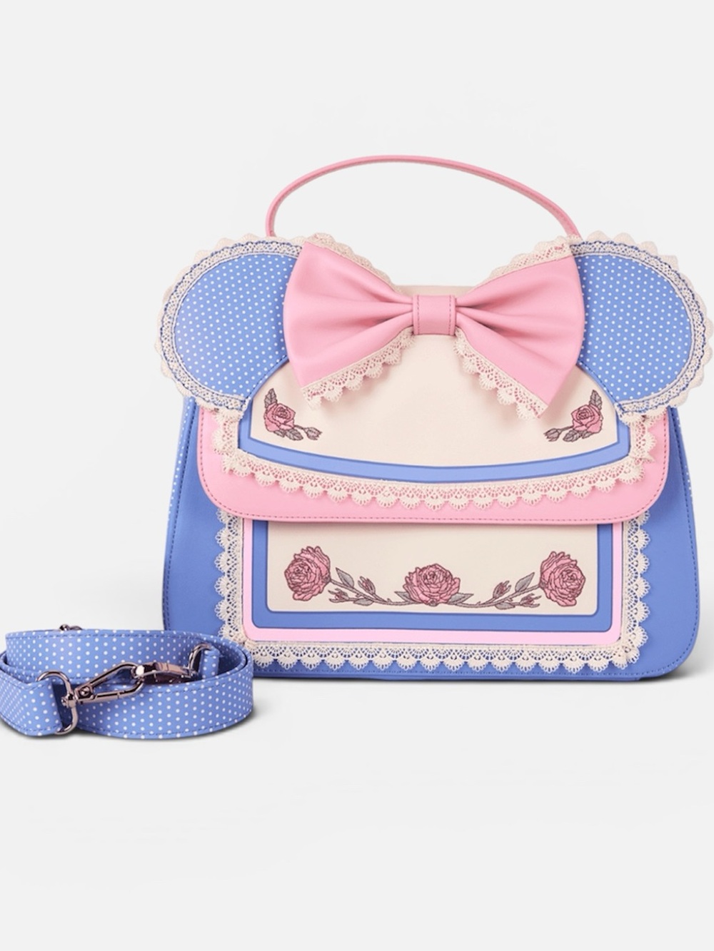 Loungefly Disney Minnie Mouse Floral and Lace Bag